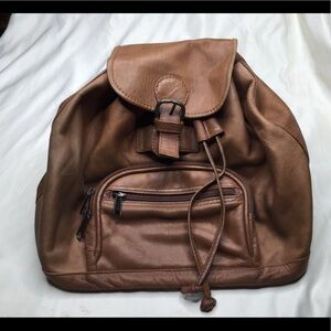 Boulder Ridge Brown Leather Backapck